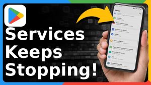 يستمر خدمات google play في التوقف