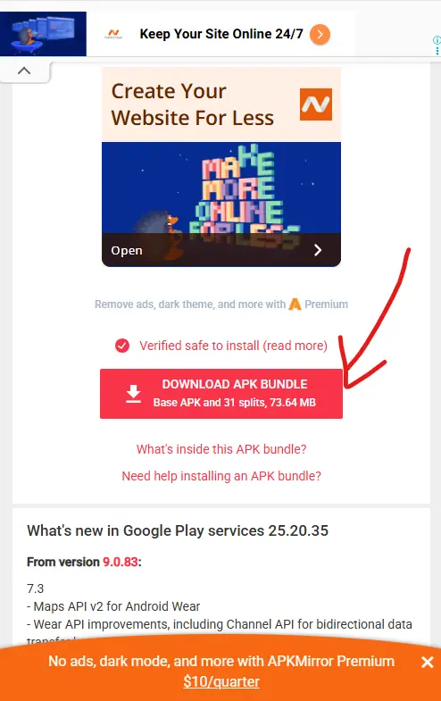 تنزيل Google Play Services اصدار 2025 Apk