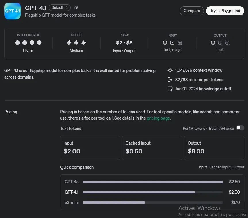 التركيز على واجهة برمجة التطبيقات API لـ OpenAI في نوذج GPT 4.1 Nano