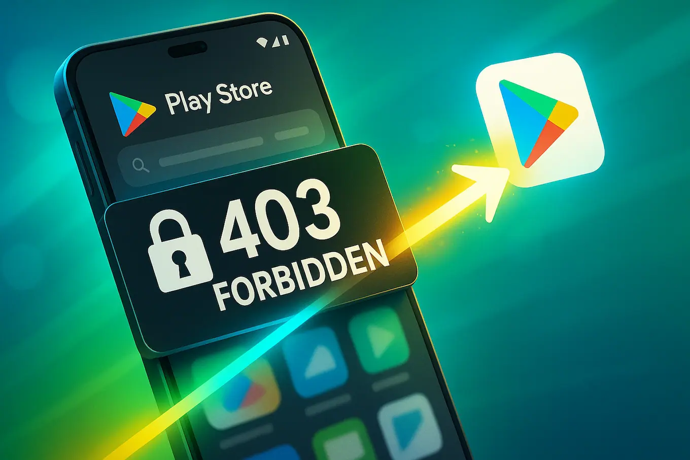 إصلاح خطأ 403 في جوجل بلاي