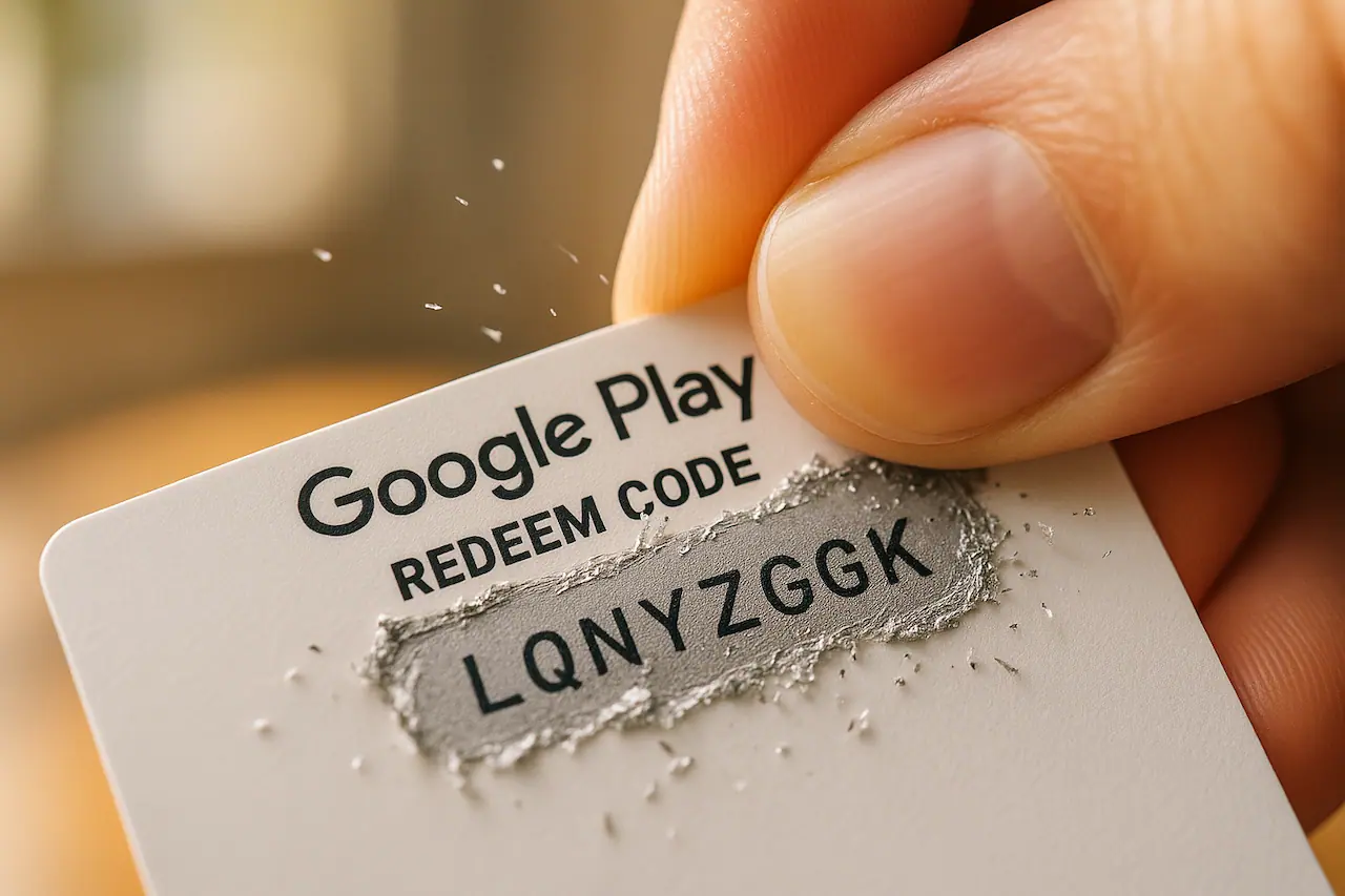الشراء عبر أكواد رصيد جوجل بلاي Redeem Codes