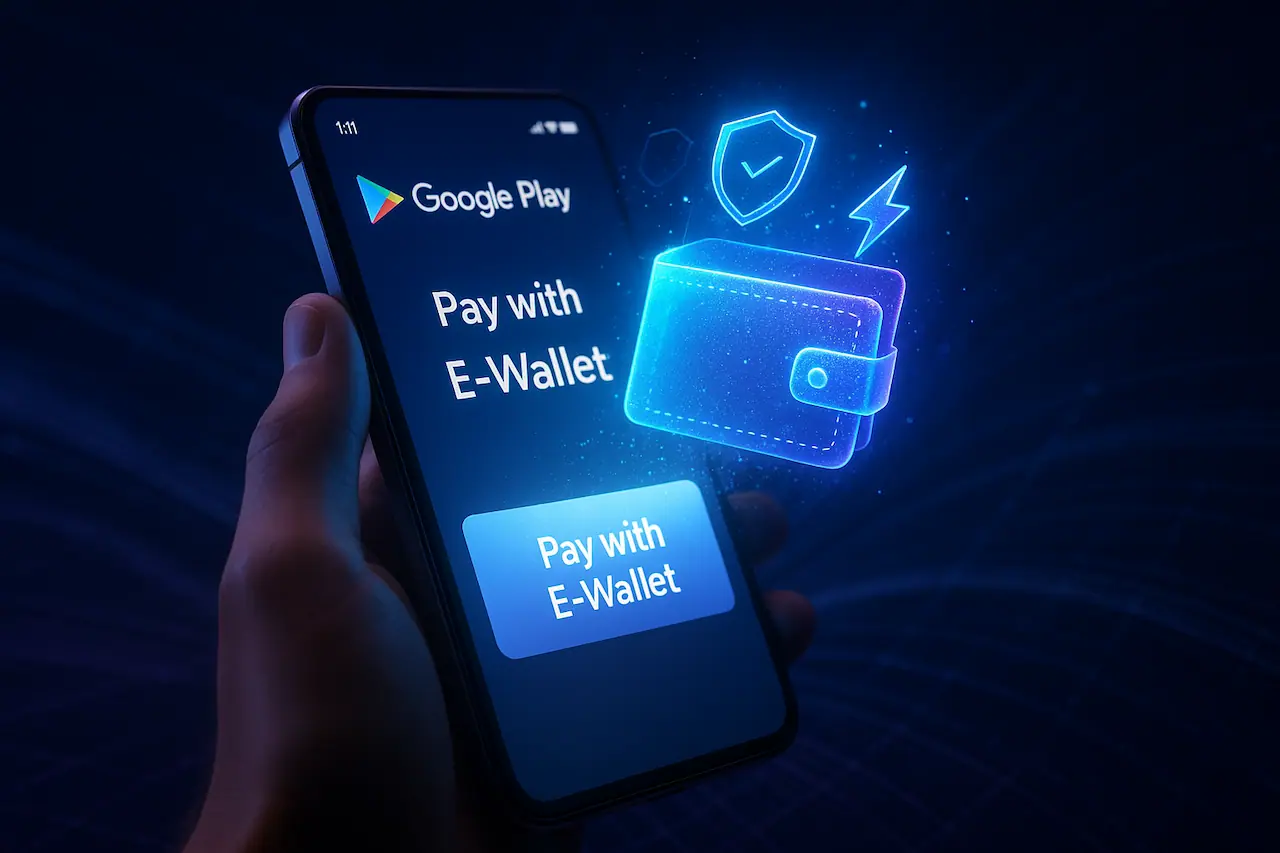 شراء التطبيقات من جوجل بلاي عبر المحافظ الإلكترونية E Wallet