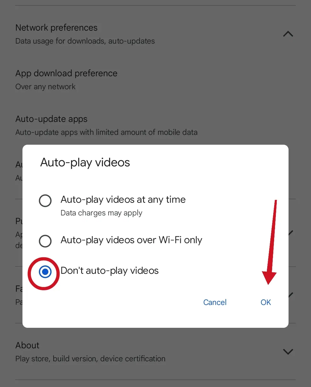 عدم تشغيل مقاطع الفيديو تلقائيًا Dont Auto Play Videos